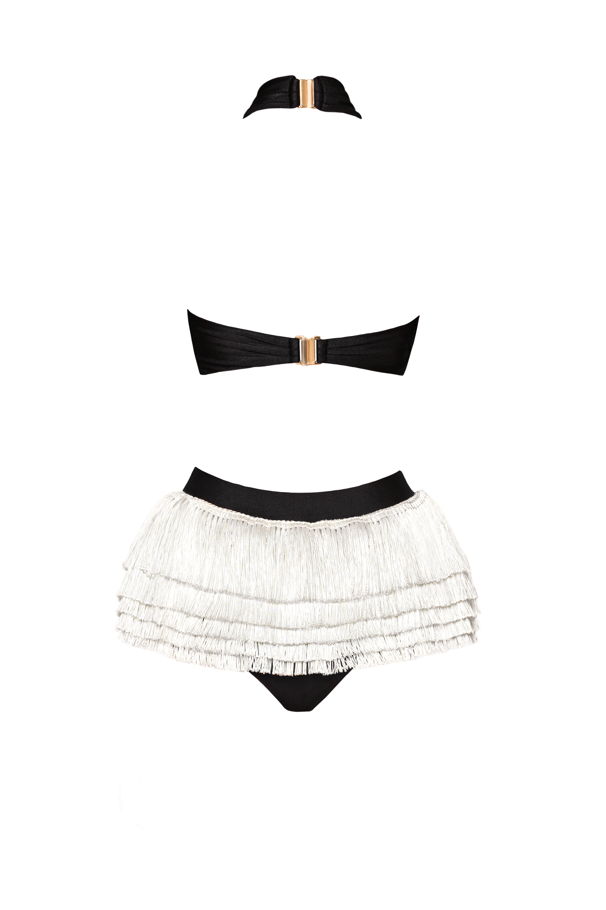 Audrey Swim Bottom Black/White