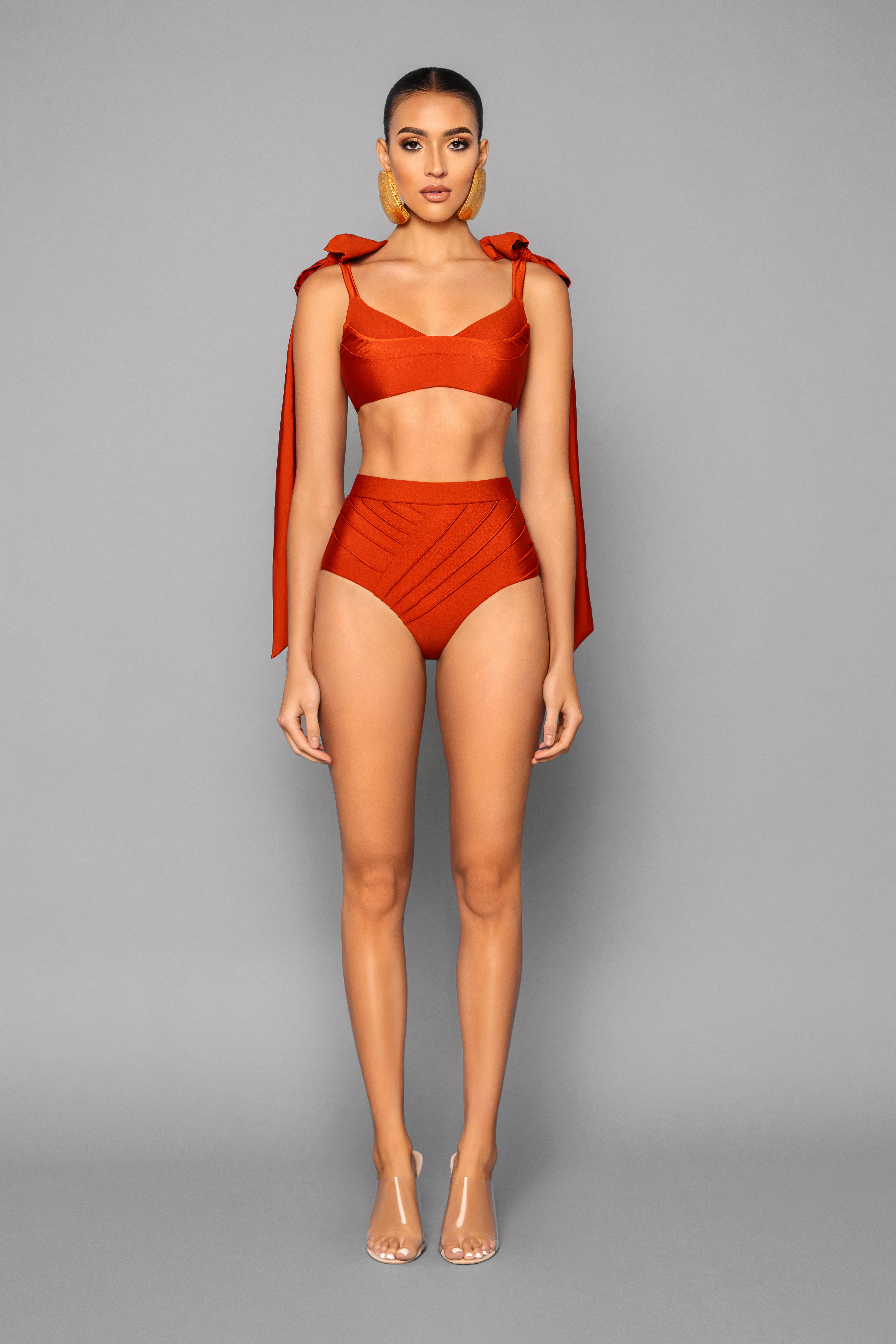 Rumi Swim Top Burnt Orange