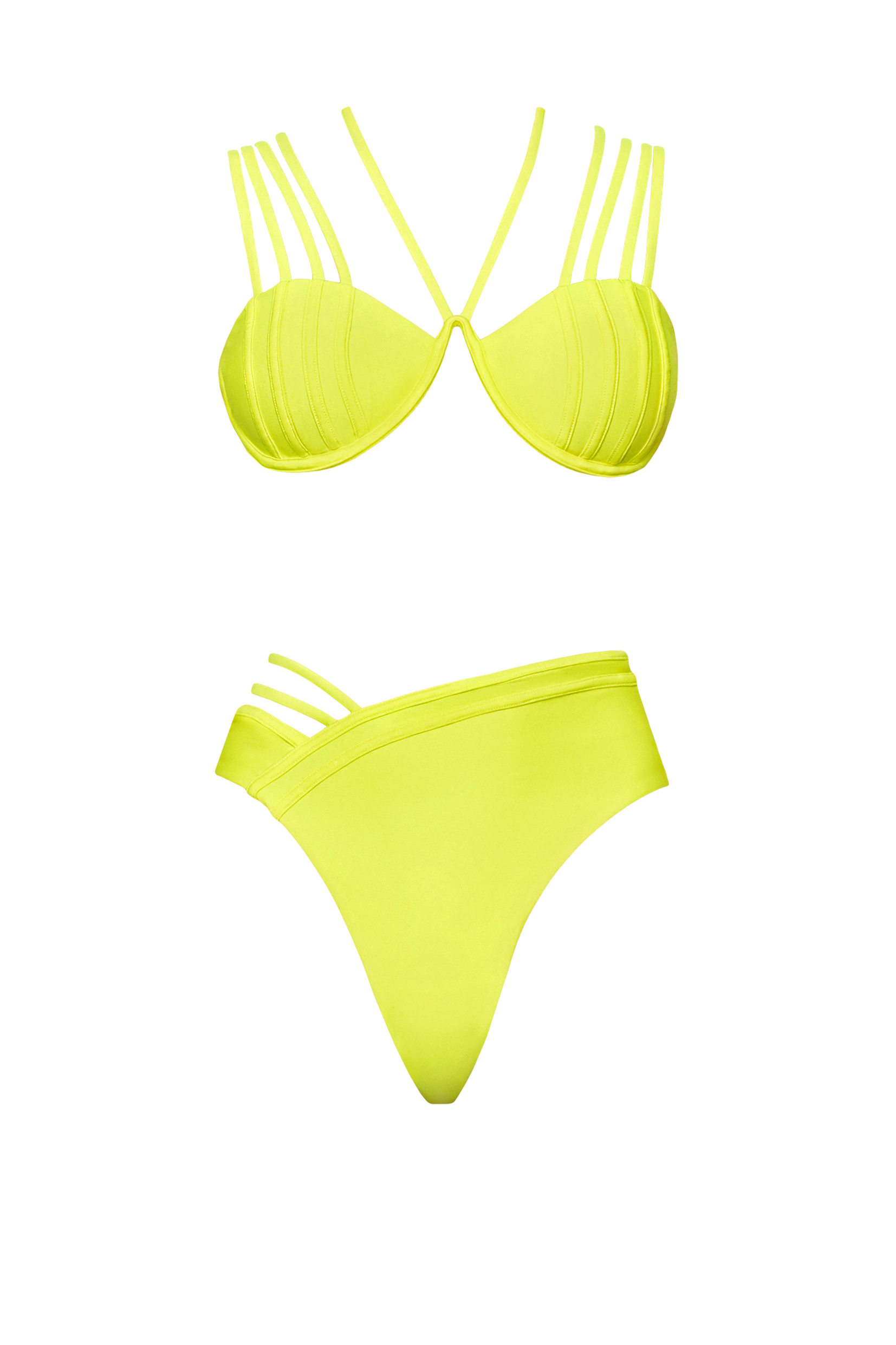 Tia Swim Green Bottom