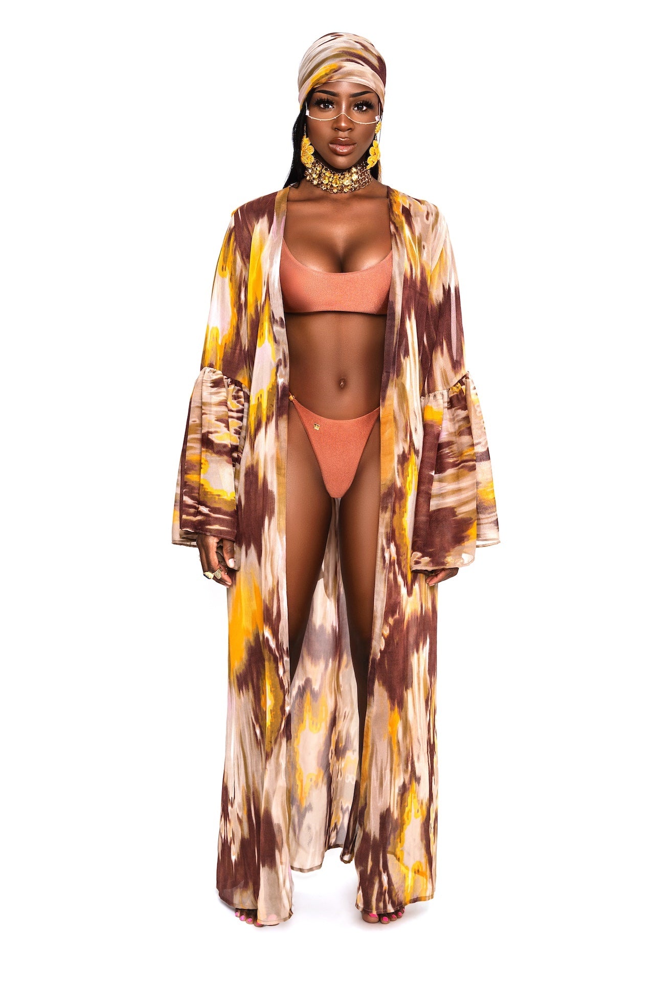 Kaya Cover-up and scarf